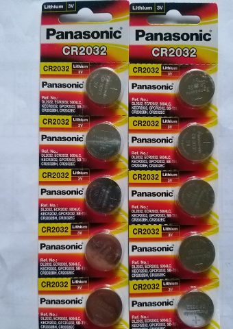 Pin 3v Lithium CR2032 Panasonic vỉ 5 viên