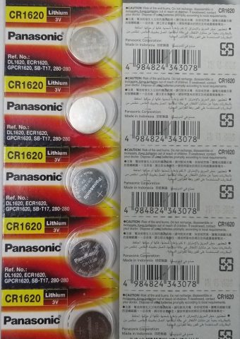 Pin 3v Lithium CR1620 Panasonic vỉ 5 viên (ĐT: 0846667333)