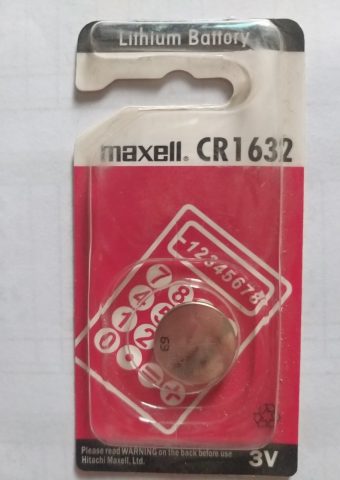 Pin 3v Lithium CR1616 Maxell vỉ 1 viên