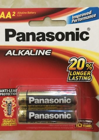 Pin Alkaline AA Panasonic vỉ 2 viên