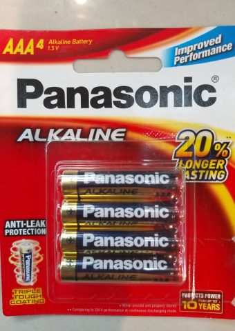 Pin Alkaline AAA Panasonic vỉ 4 viên