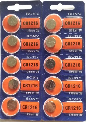 Pin 3v Lithium CR1216 Sony vỉ 5 viên (ĐT: 0846667333)