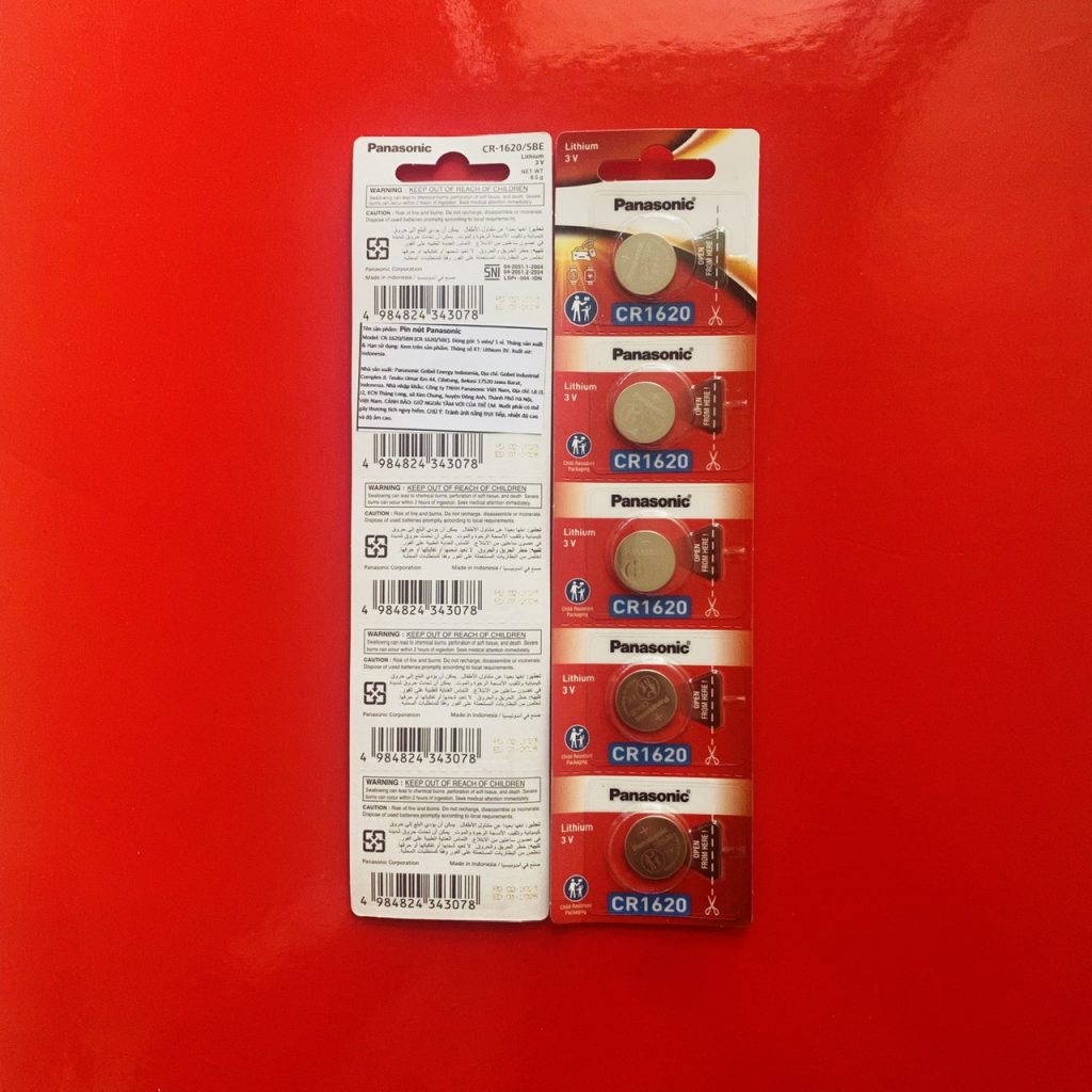 Pin 1620 Pin 3v Lithium CR1620 Panasonic vỉ 5 viên - Pin Giá Rẻ