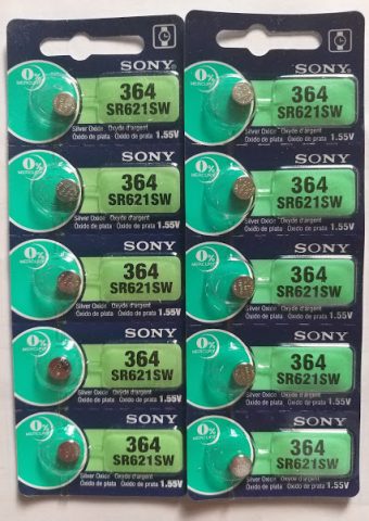 Pin đồng hồ SR621W (364) Sony vỉ 5 viên (084 6667333)
