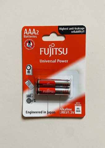 Pin điều khiển, pin AAA Fujitsu alkaline vỉ 2 viên