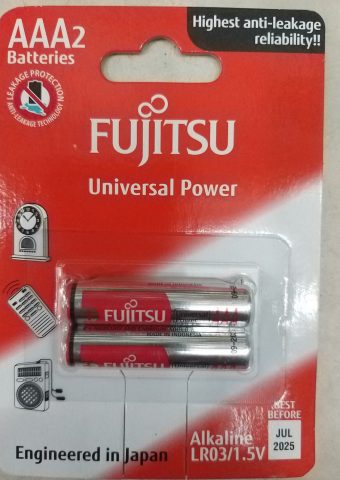 Pin AAA (pin đũa) Alkaline Fujitsu vỉ 2 viên (084 6667333)