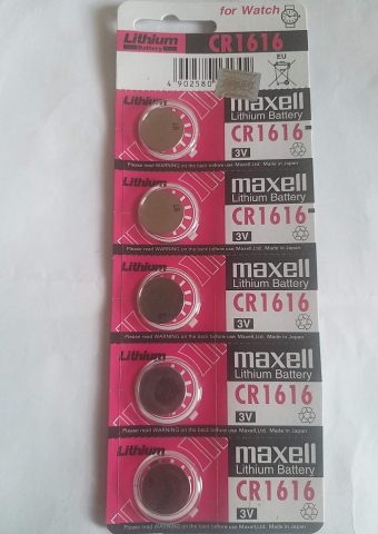 Pin 3v Lithium CR1616 Maxell vỉ 5 viên