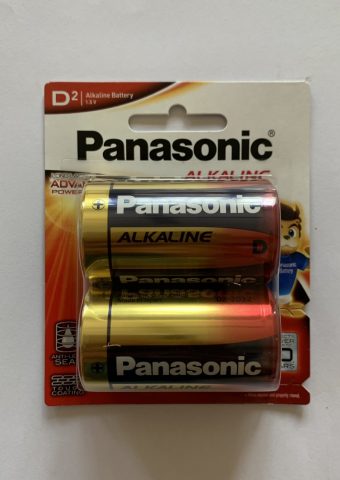 Pin đại alkaline Panasonic LR20T/2B vỉ 2 viên